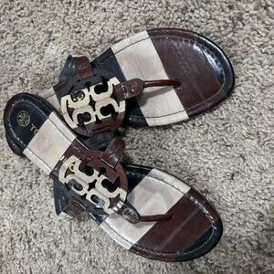 Tory Burch Black and Brown Sandals